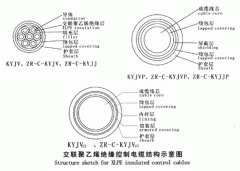 KYJV，KYJVP，KYJV22額定電壓0.6/1kV交聯(lián)聚乙烯絕緣控制電纜